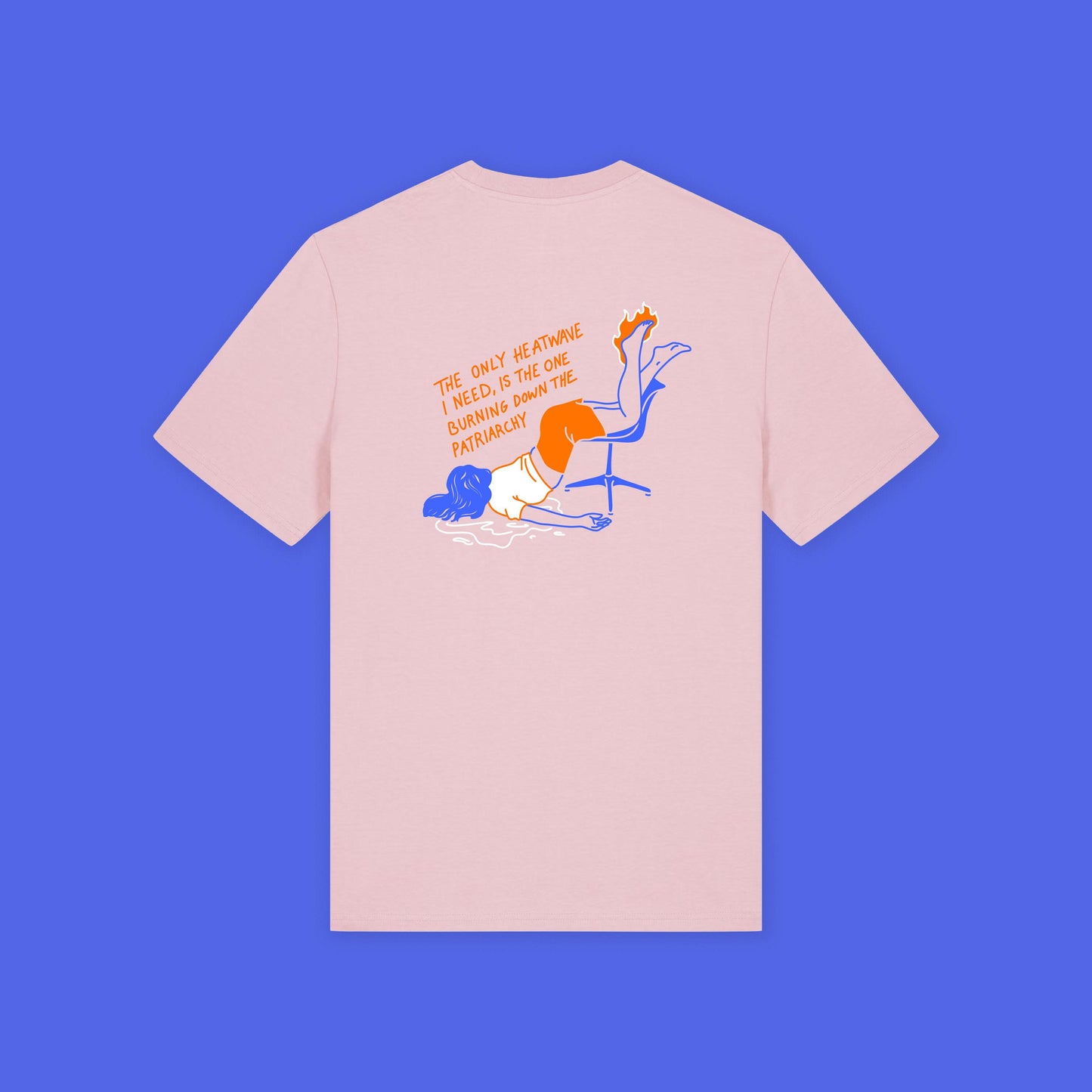 HEATWAVE, PINK - UNISEX T-SHIRT SCREEN PRINT