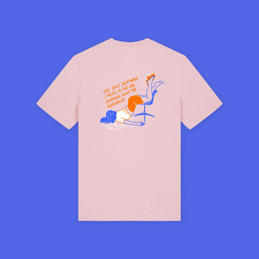 HEATWAVE, PINK - UNISEX T-SHIRT SCREEN PRINT