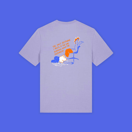 HEATWAVE, BLUE - UNISEX SCREEN-PRINTED T-SHIRT