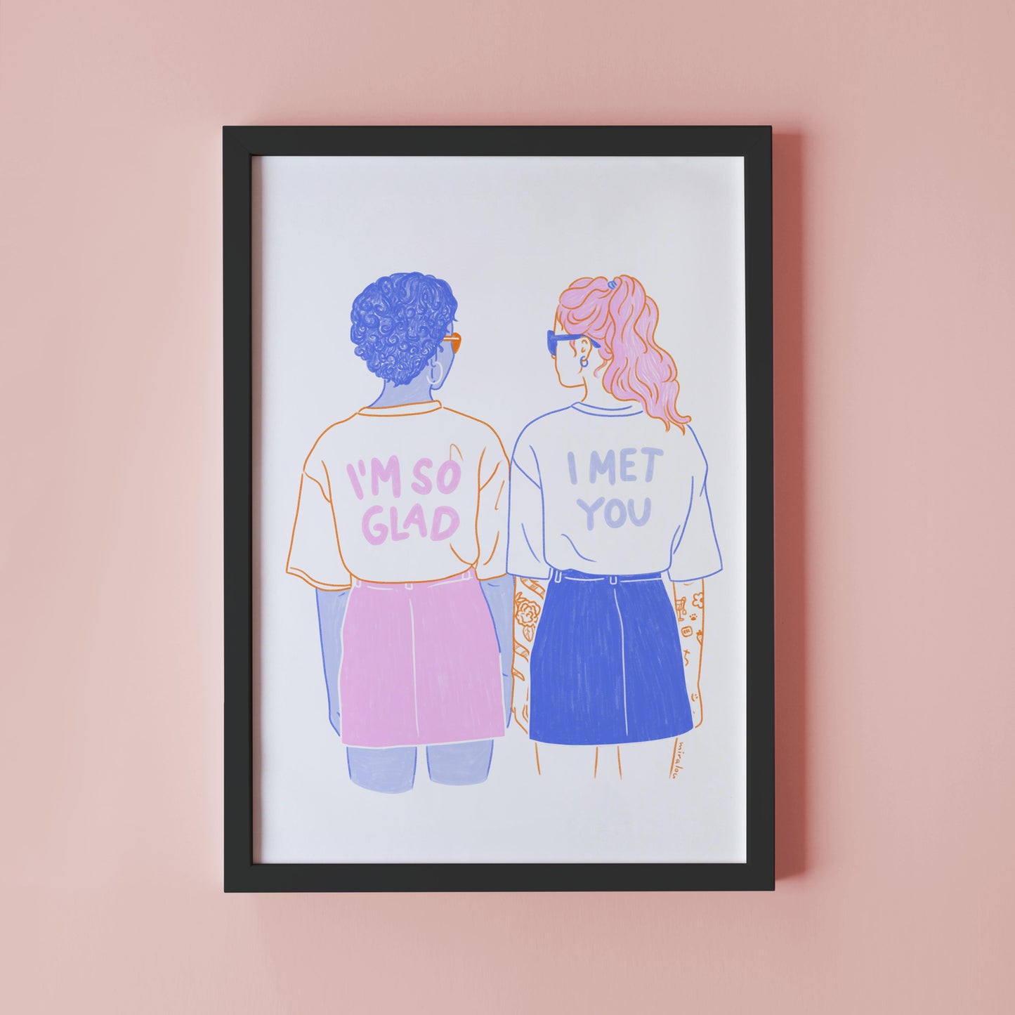 GLAD I MET YOU – KUNSTDRUCK