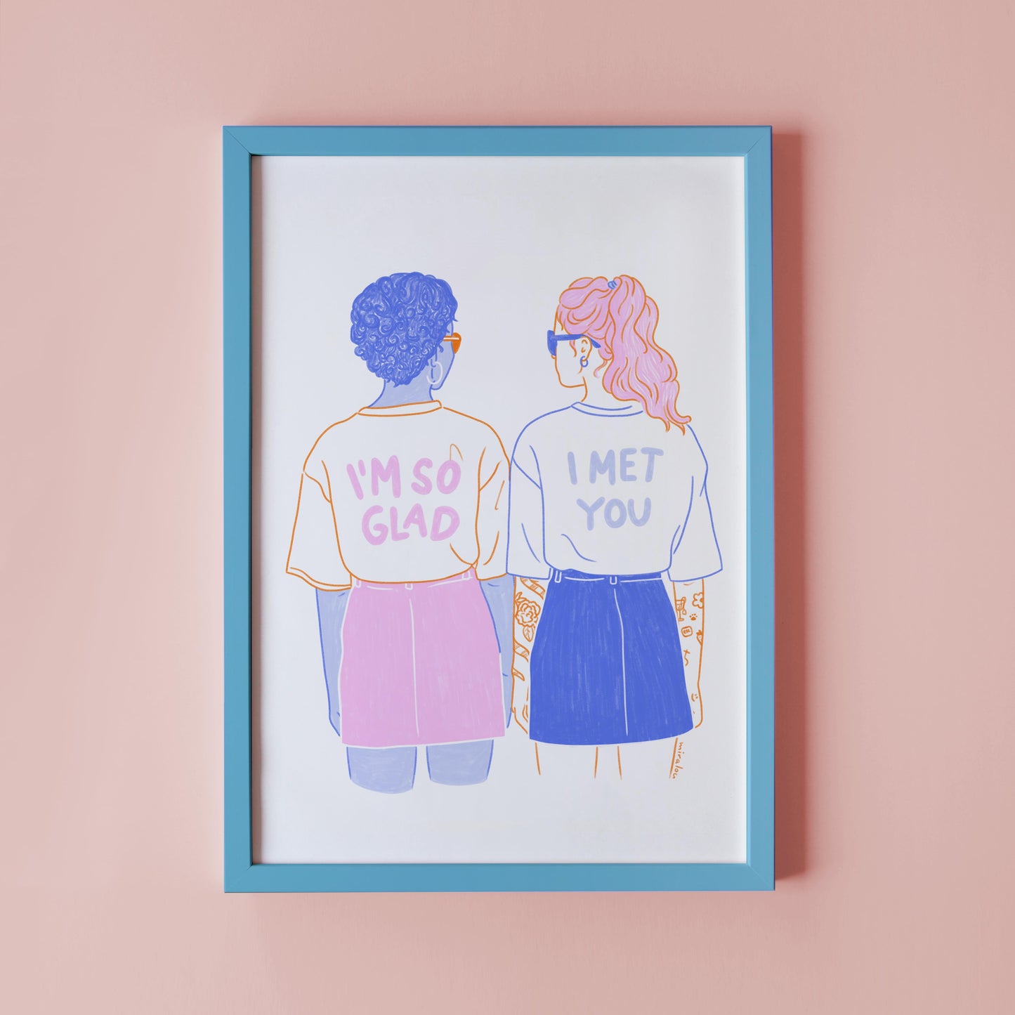 GLAD I MET YOU – KUNSTDRUCK