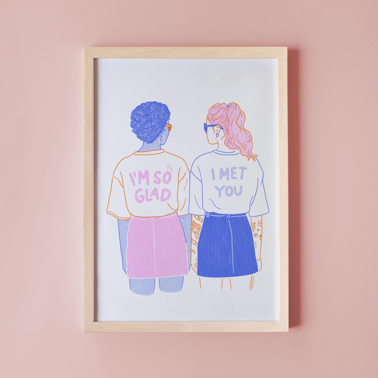 GLAD I MET YOU – KUNSTDRUCK