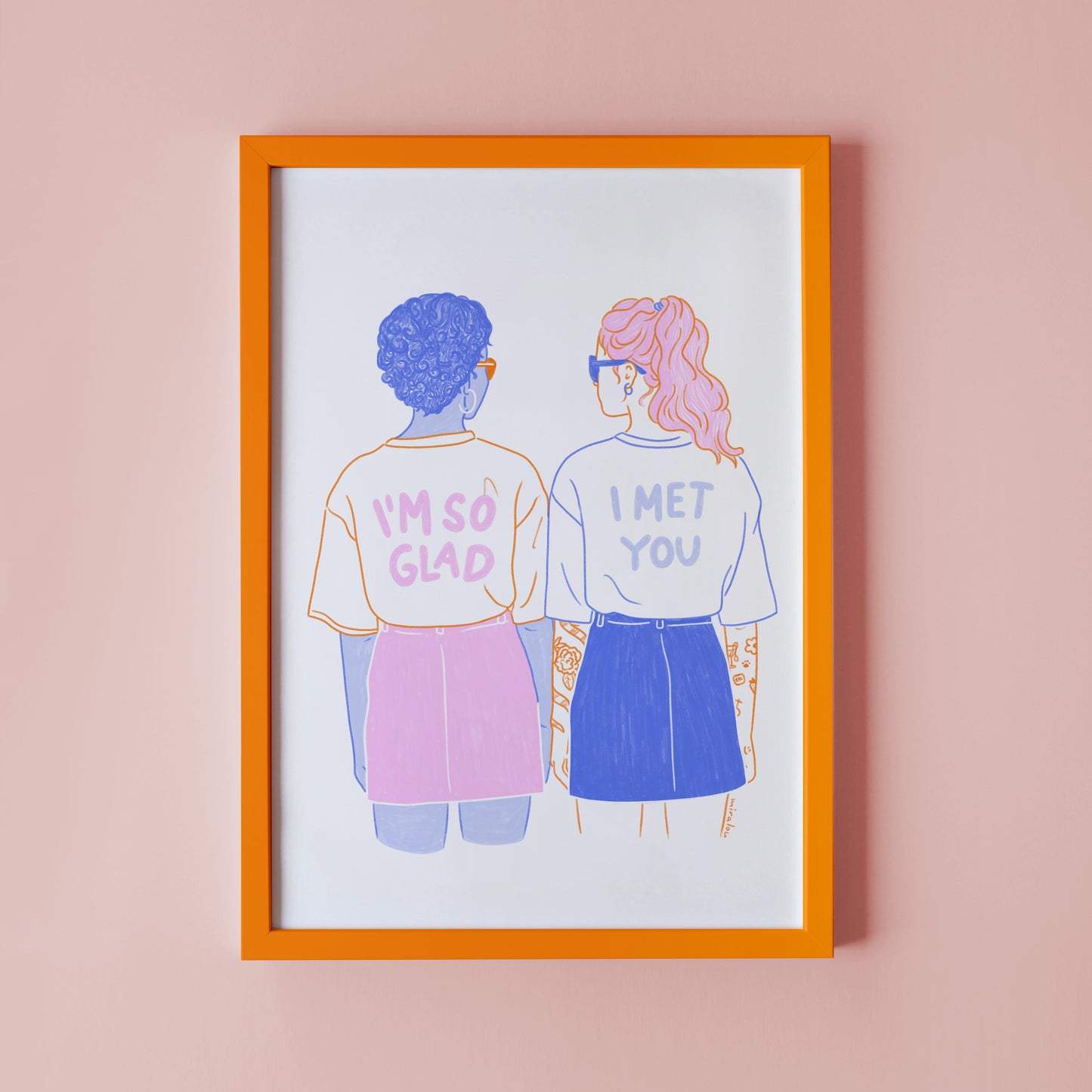 GLAD I MET YOU – KUNSTDRUCK