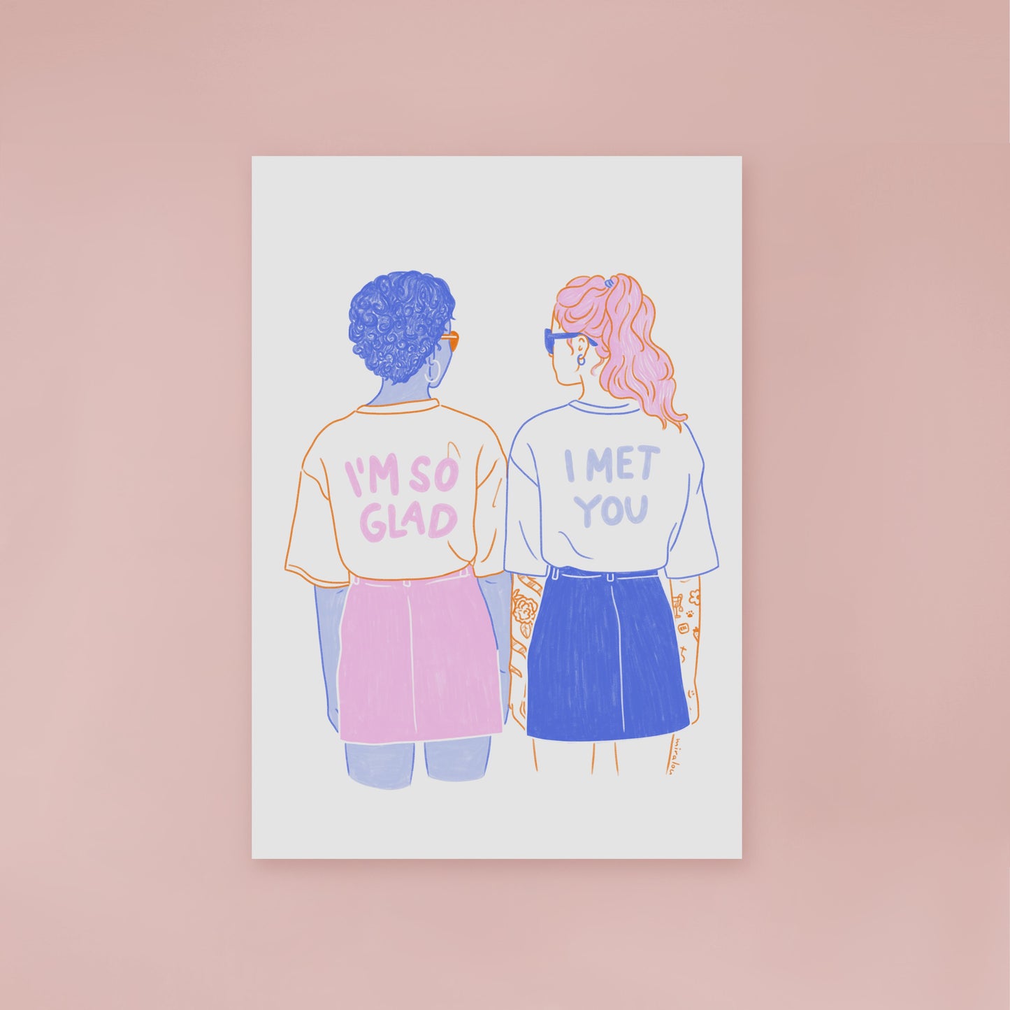 GLAD I MET YOU – KUNSTDRUCK