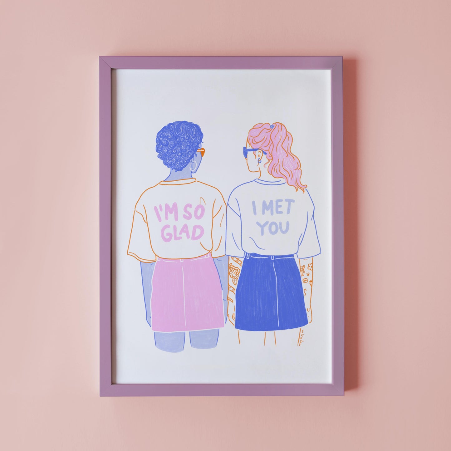 GLAD I MET YOU – KUNSTDRUCK