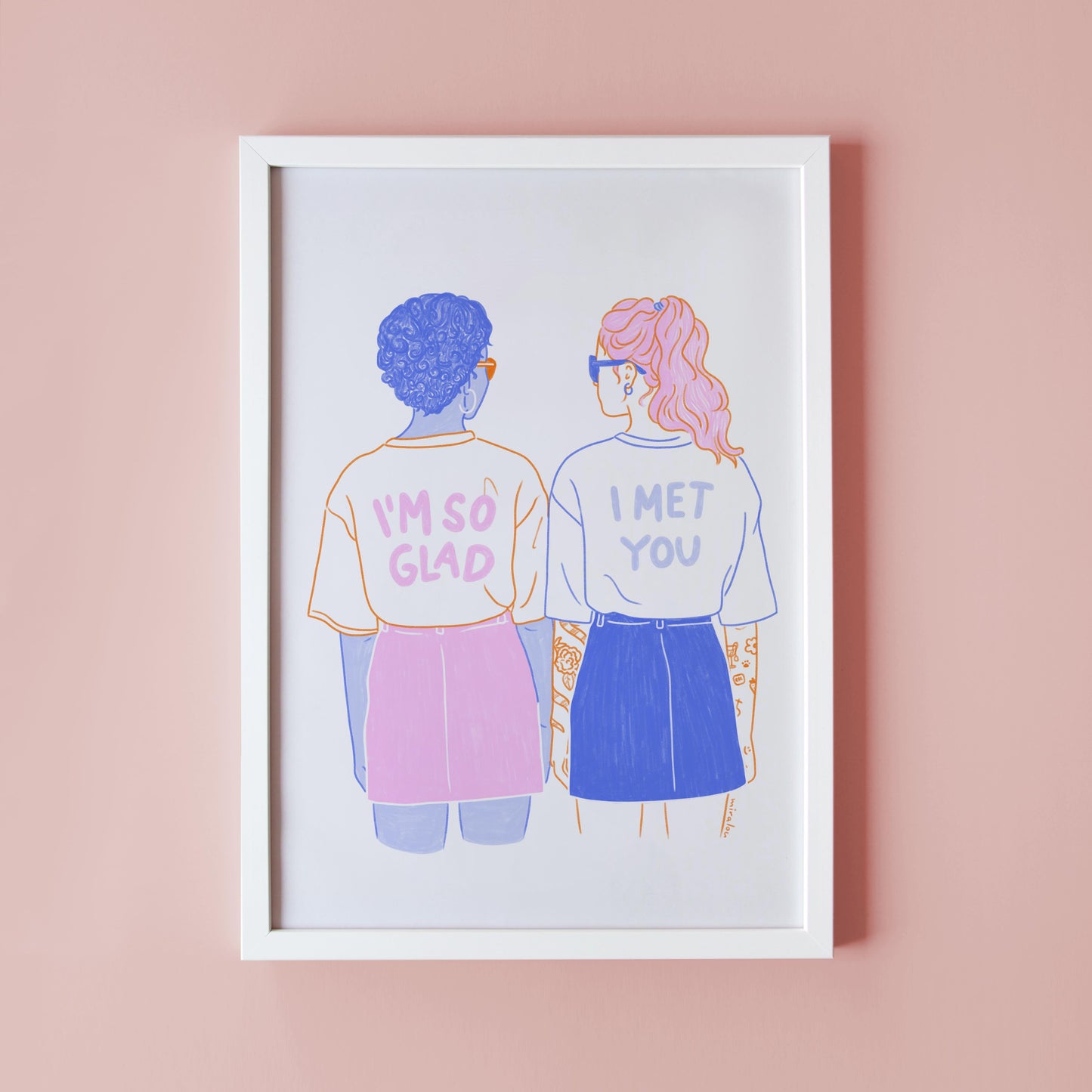 GLAD I MET YOU – KUNSTDRUCK