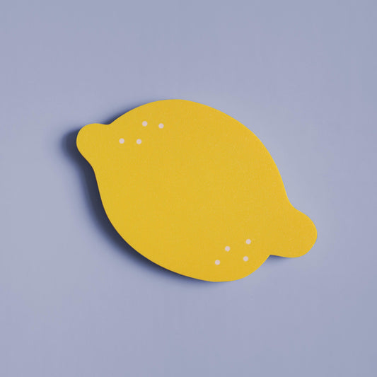 colorful wall decor in the shape of a lemon