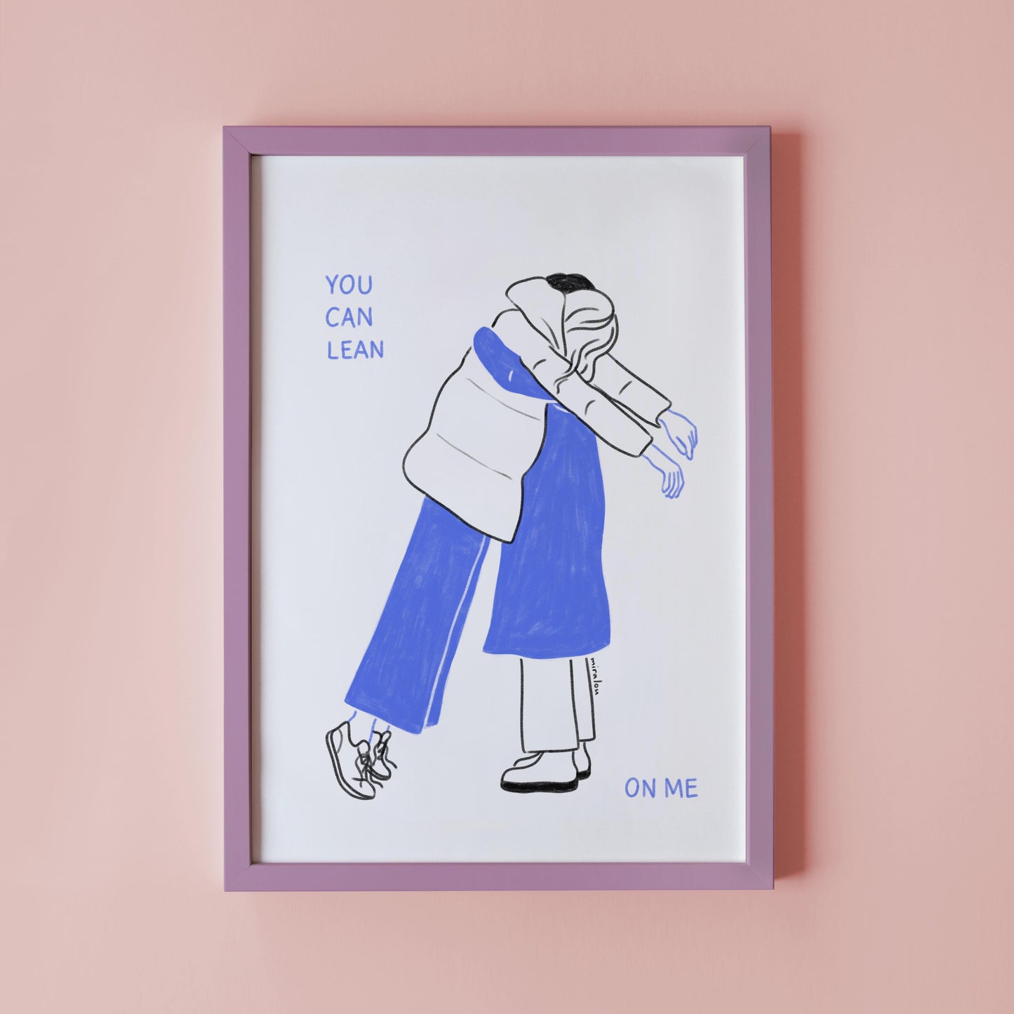 LEAN ON ME – KUNSTDRUCK