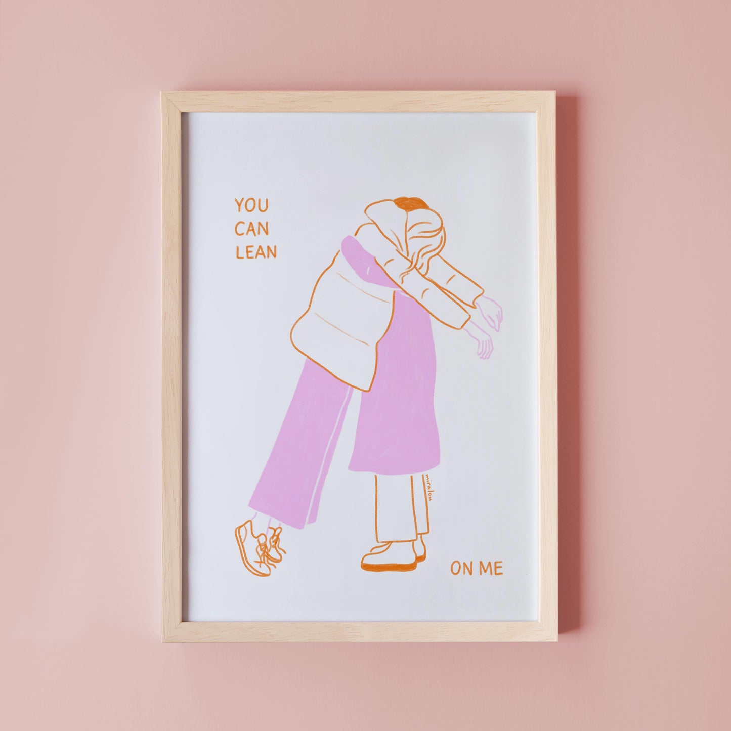 LEAN ON ME – KUNSTDRUCK