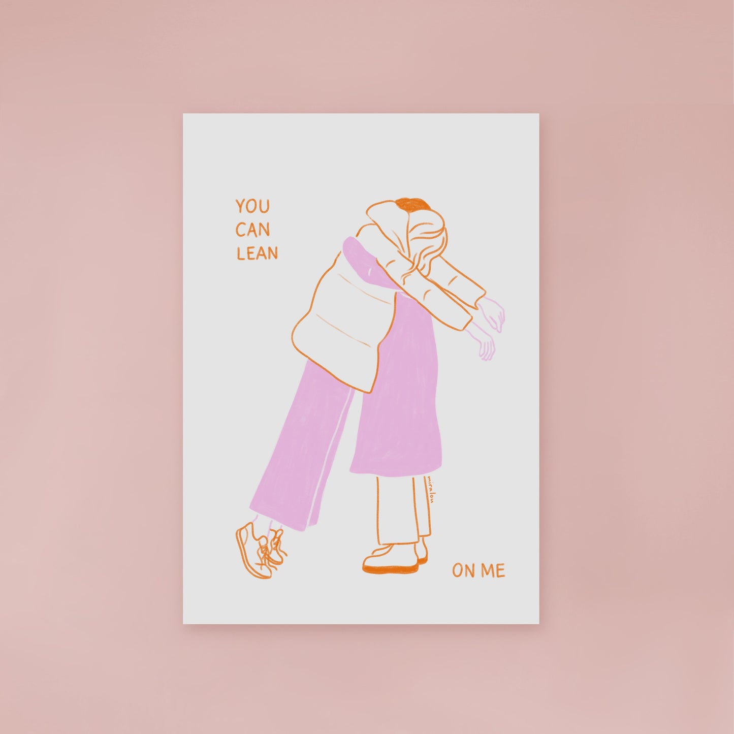 LEAN ON ME – KUNSTDRUCK