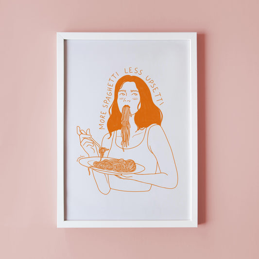 MORE SPAGHETTI – ART PRINT