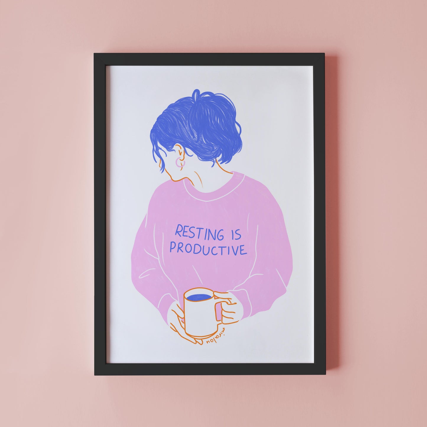 RESTING IS PRODUCTIVE – ART PRINT