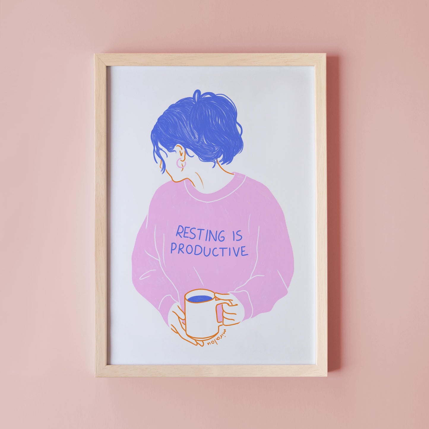 RESTING IS PRODUCTIVE – ART PRINT