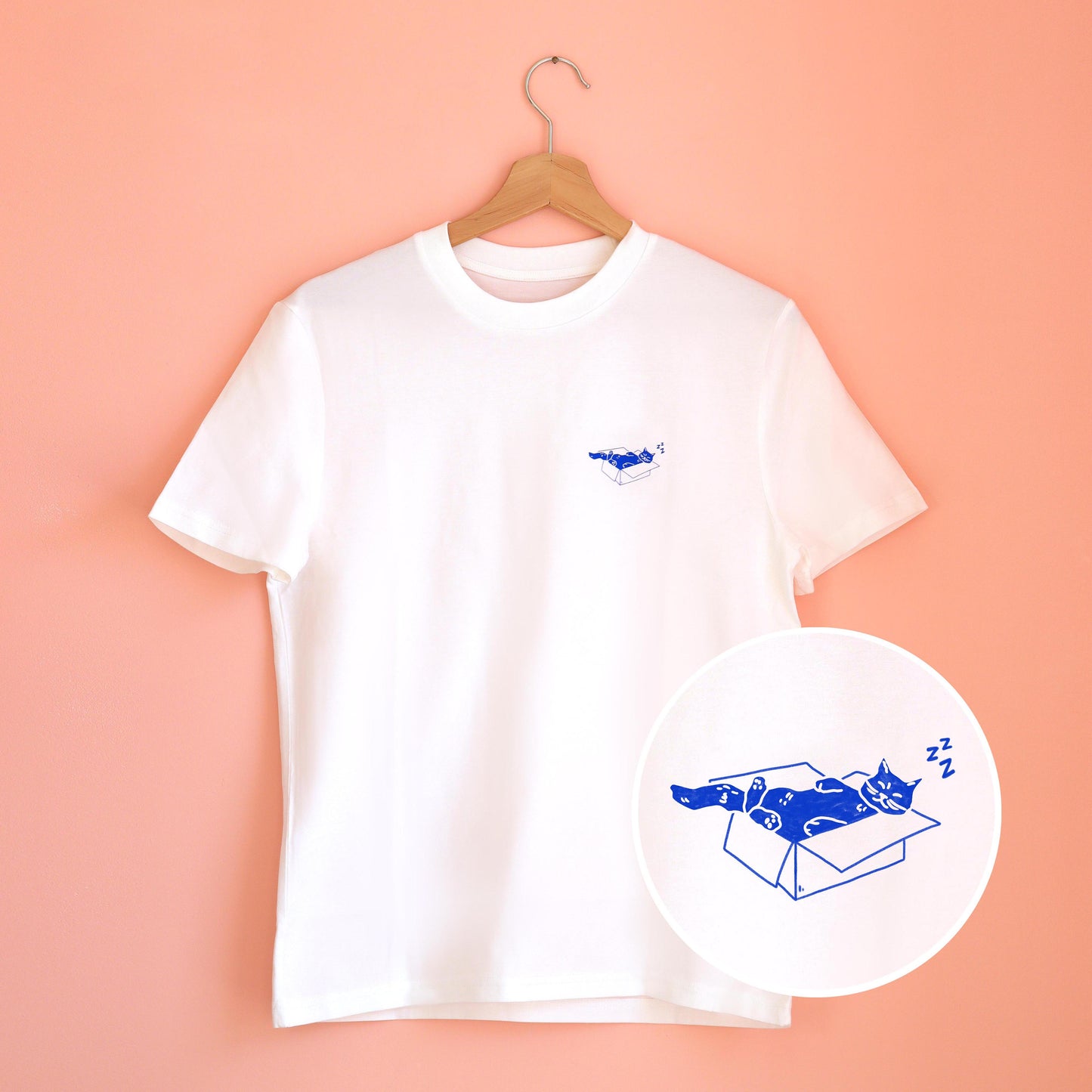 SLEEPY CAT - UNISEX T-SHIRT SCREEN PRINT