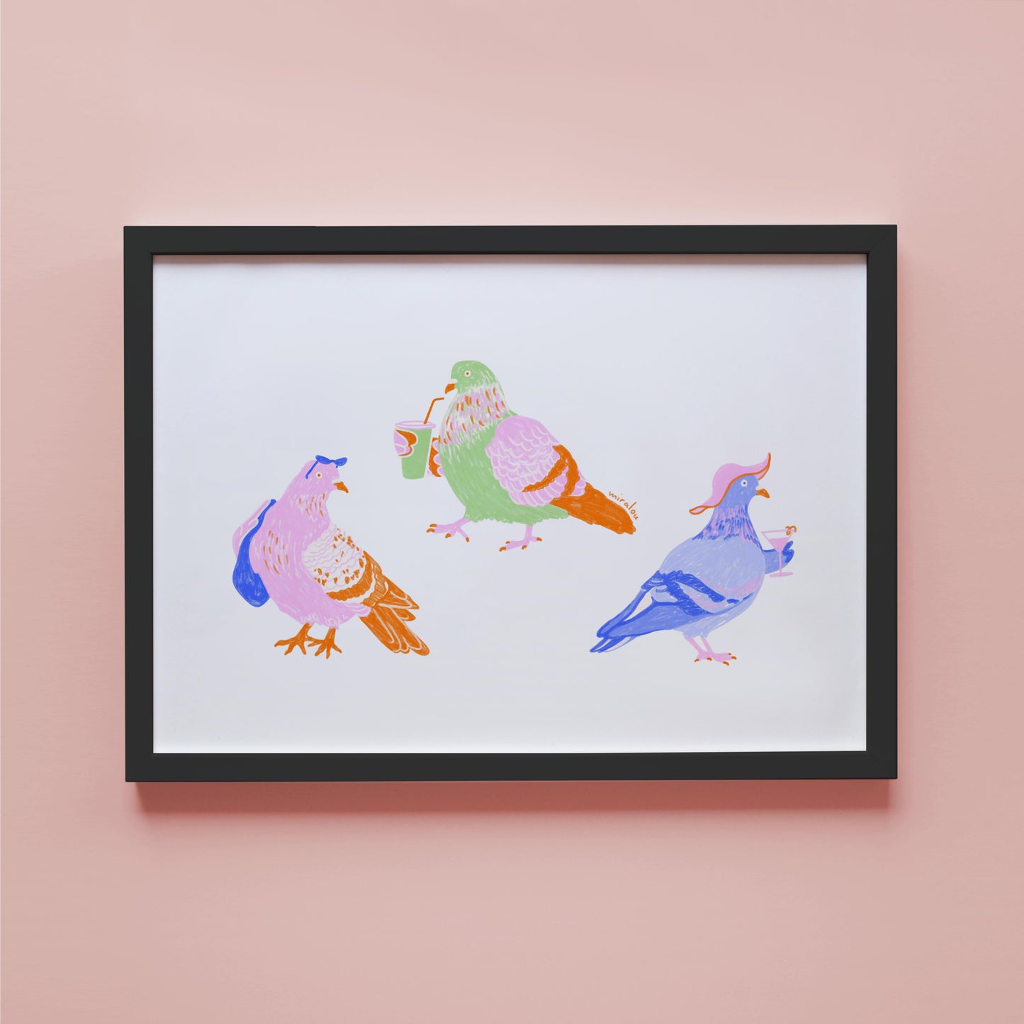SUMMER PIGEONS - FINE ART PRINT