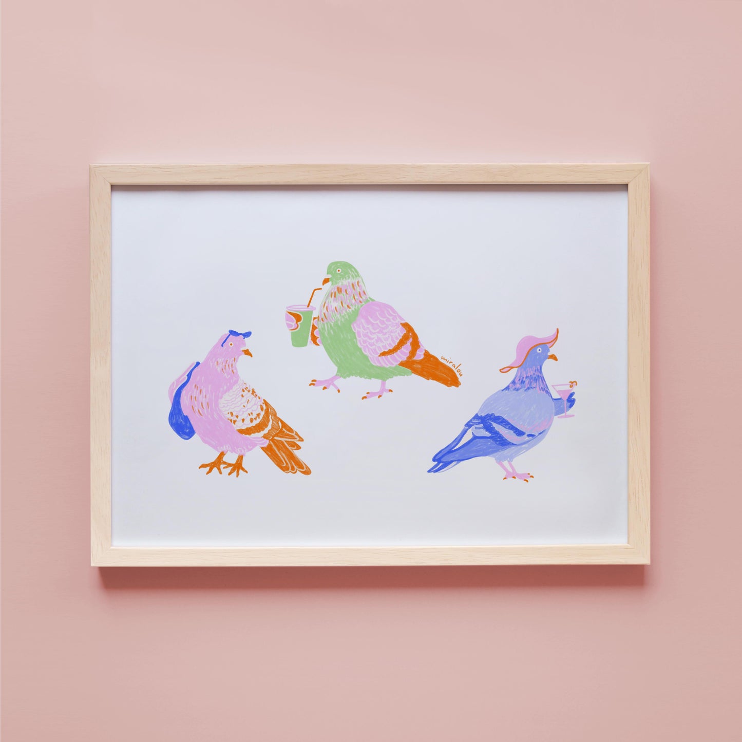 SUMMER PIGEONS - FINE ART PRINT