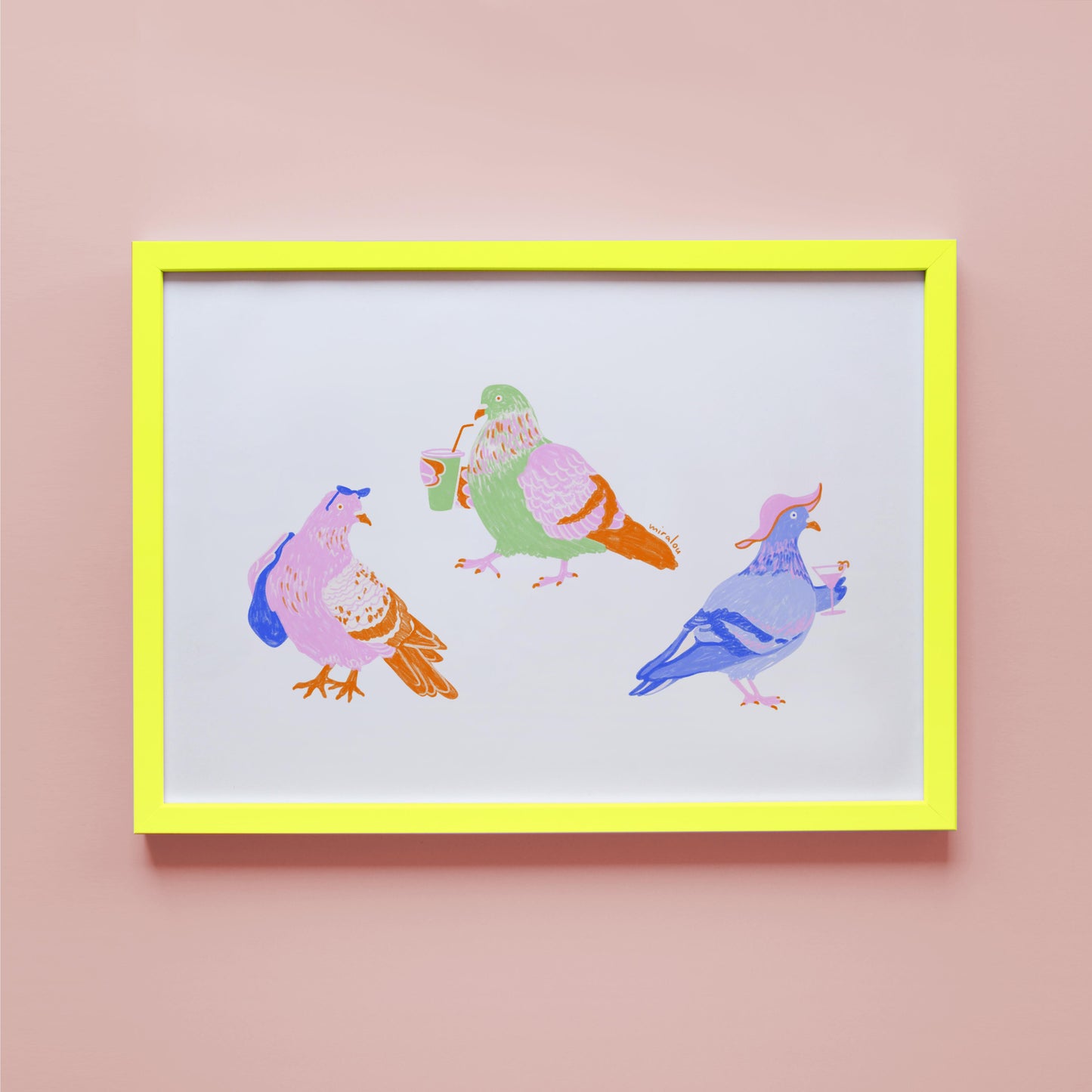 SUMMER PIGEONS - FINE ART PRINT