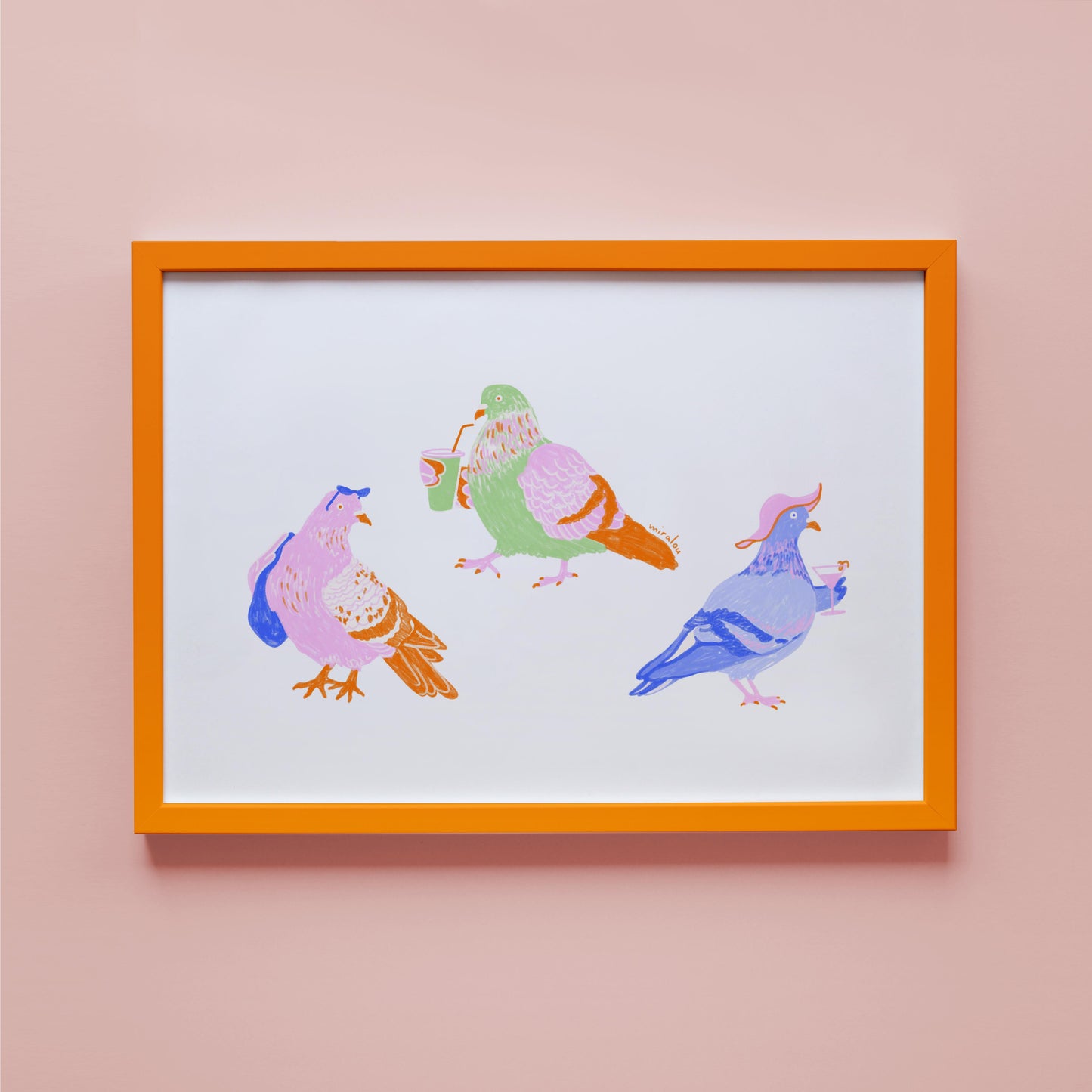SUMMER PIGEONS - FINE ART PRINT