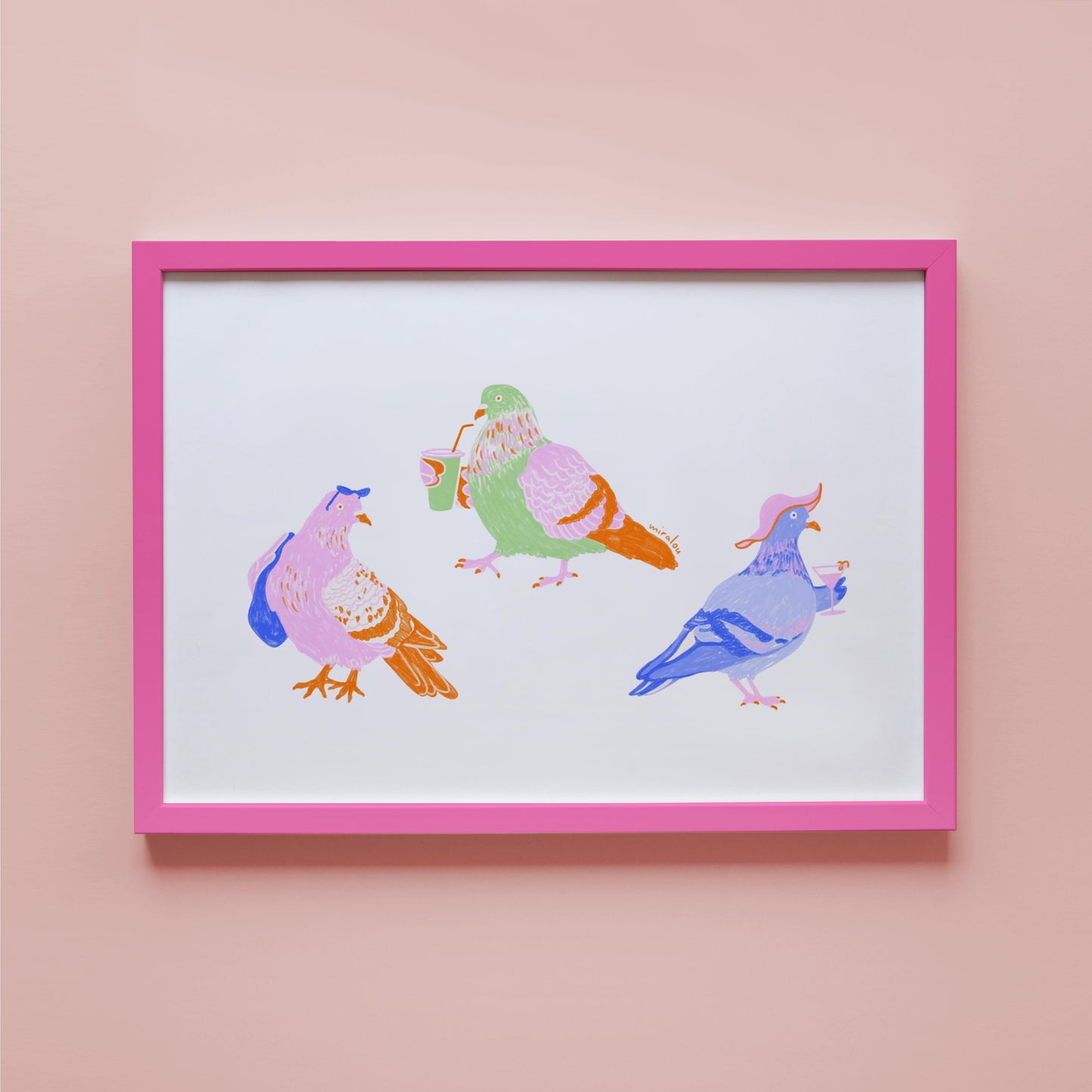 SUMMER PIGEONS - FINE ART PRINT