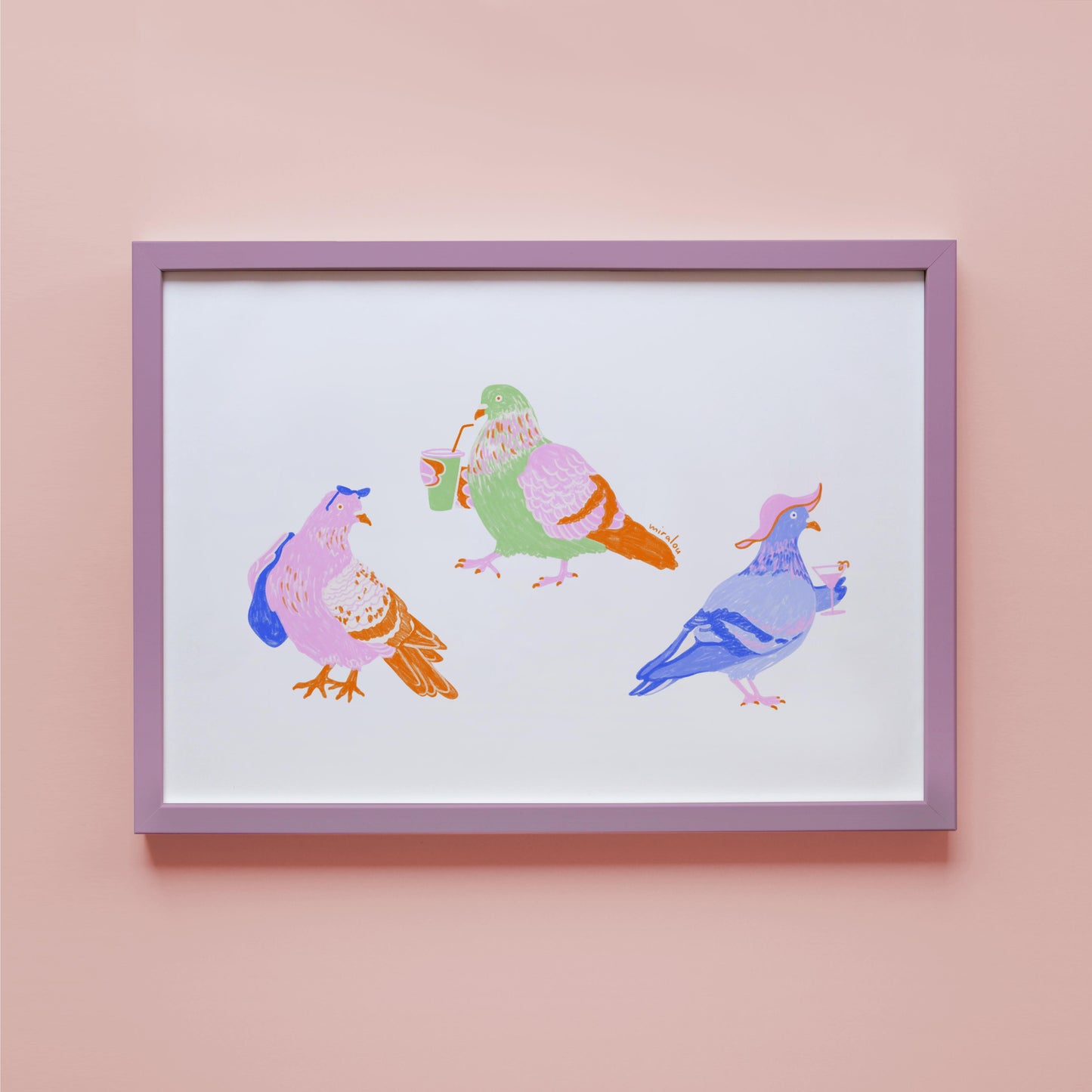 SUMMER PIGEONS - FINE ART PRINT