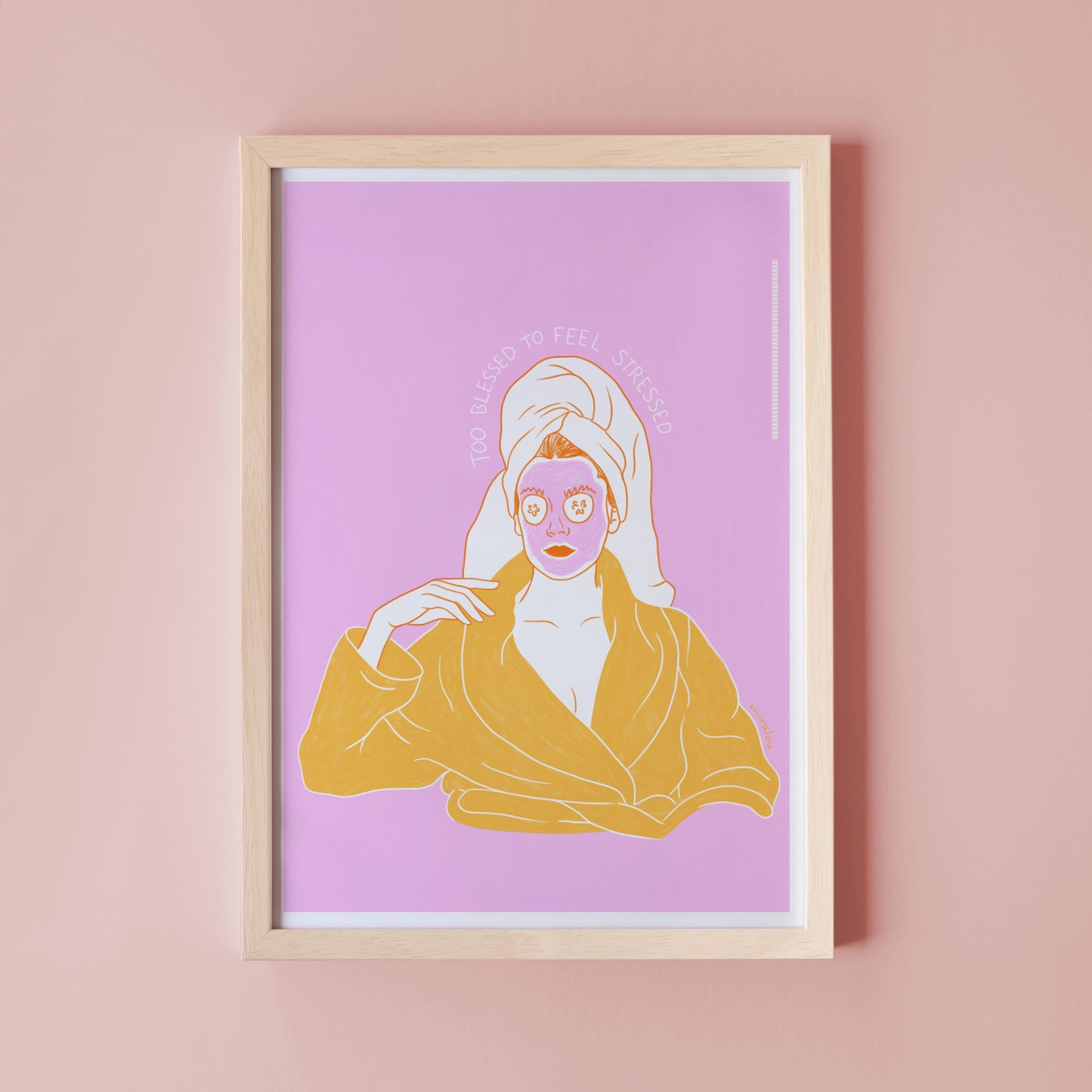 TOO BLESSED – ART PRINT