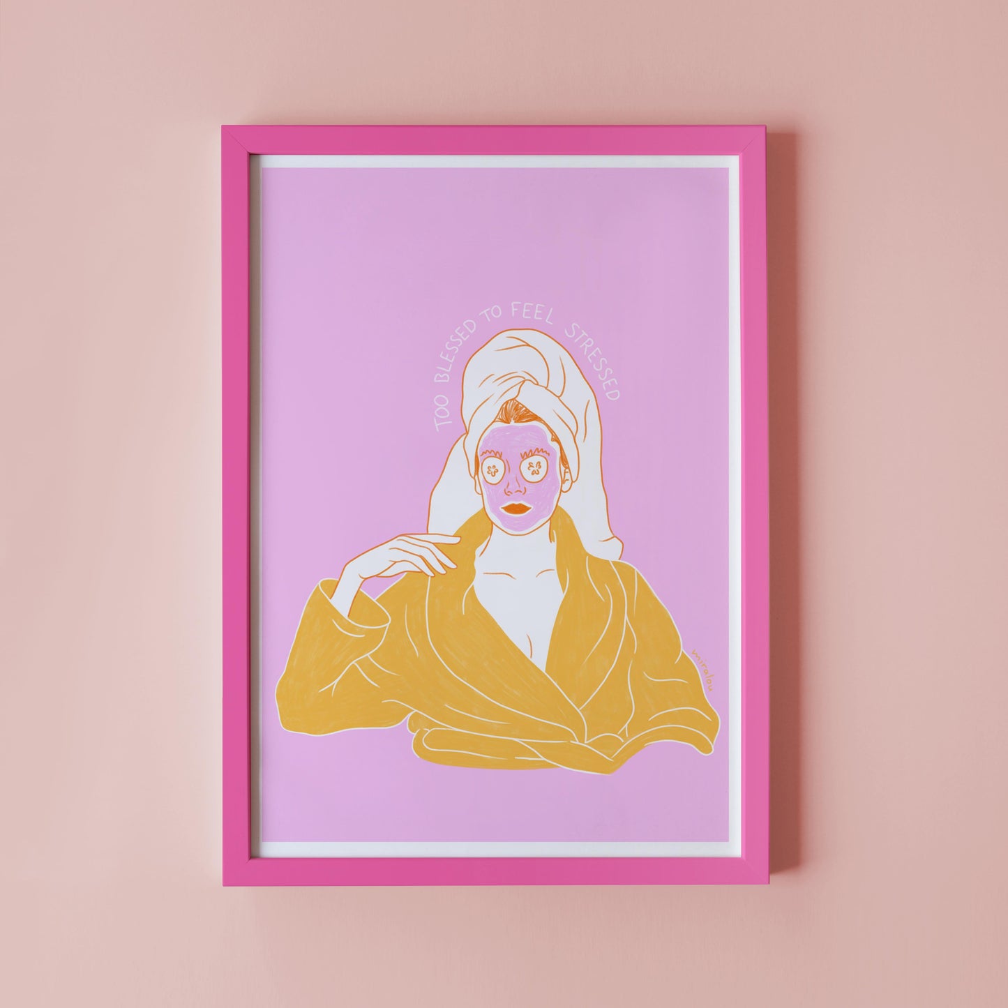 TOO BLESSED – ART PRINT