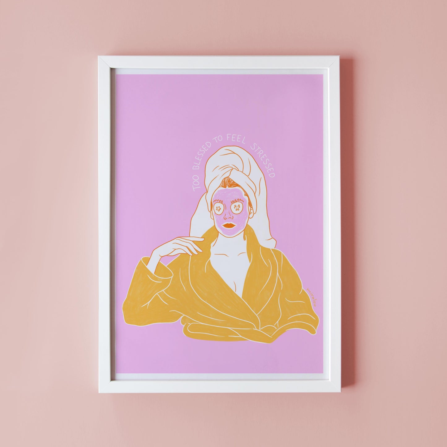 TOO BLESSED – ART PRINT