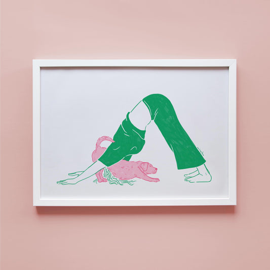 YOGA DOG - ART PRINT