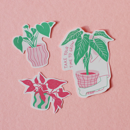 TIME TO GROW - STICKER