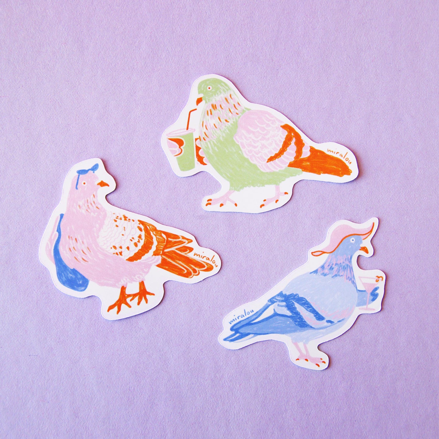SUMMER PIGEONS - STICKER