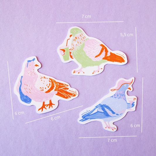 SUMMER PIGEONS - STICKER