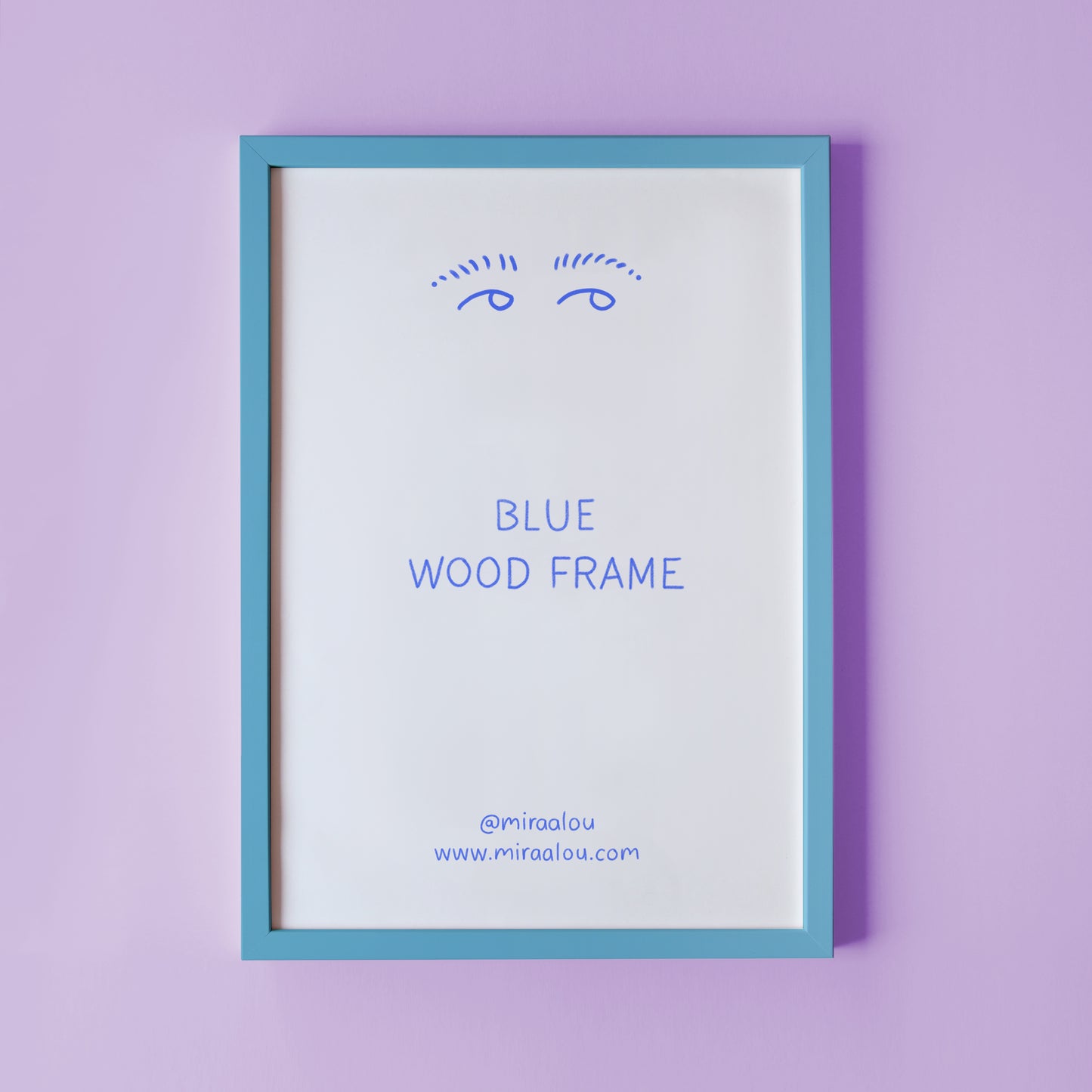 WOODEN PICTURE FRAME – BLUE