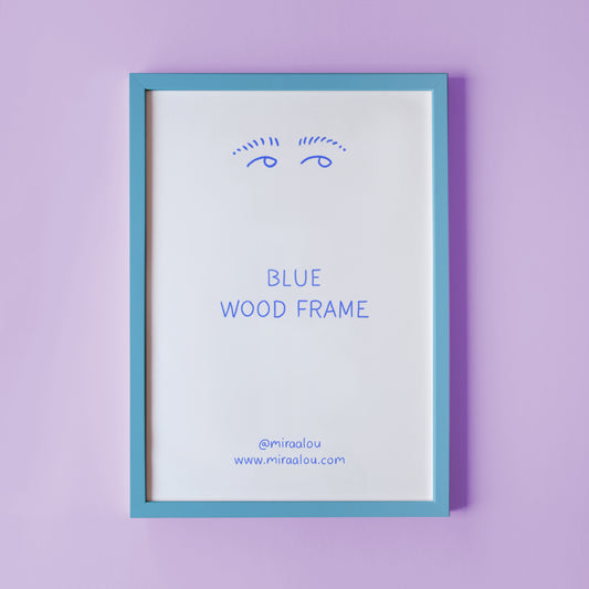 WOODEN PICTURE FRAME – BLUE