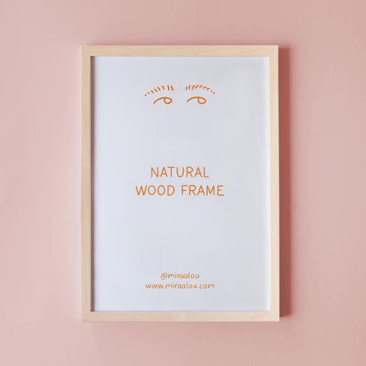 WOODEN PICTURE FRAME – NATURAL