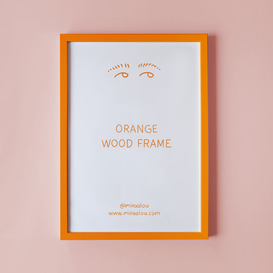 WOODEN PICTURE FRAME – ORANGE