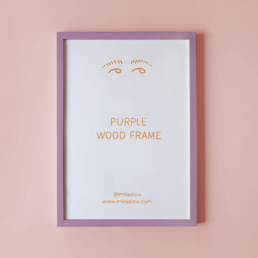 WOODEN PICTURE FRAME – PURPLE
