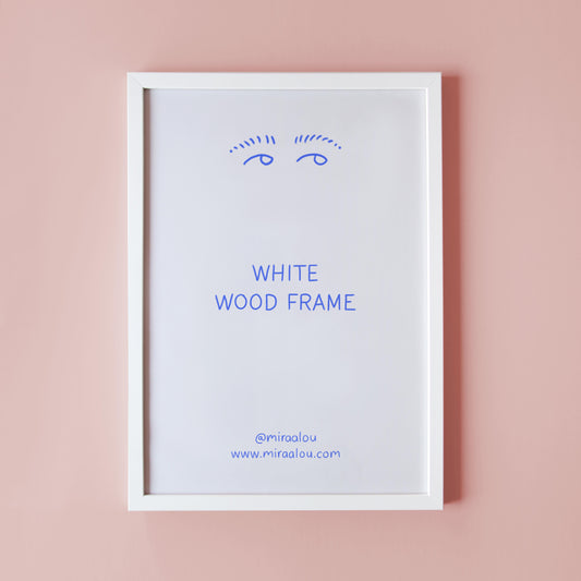WOODEN PICTURE FRAME – WHITE