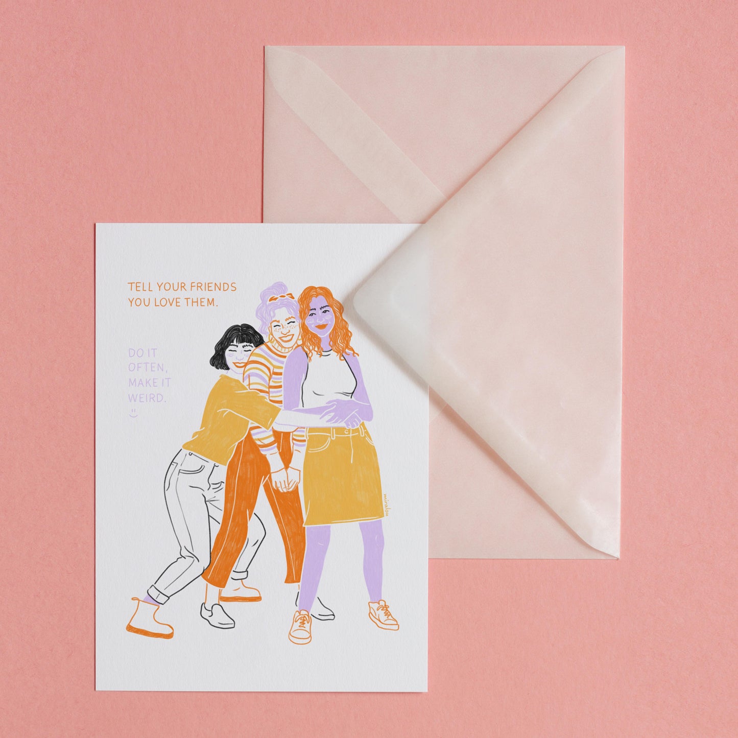 TELL YOUR FRIENDS - POSTKARTE