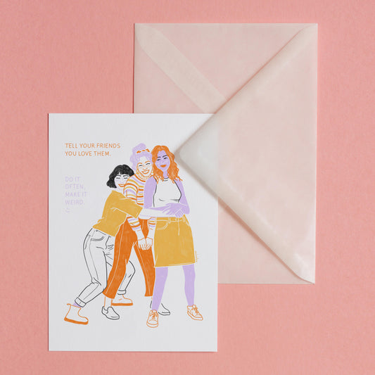 TELL YOUR FRIENDS - POSTKARTE