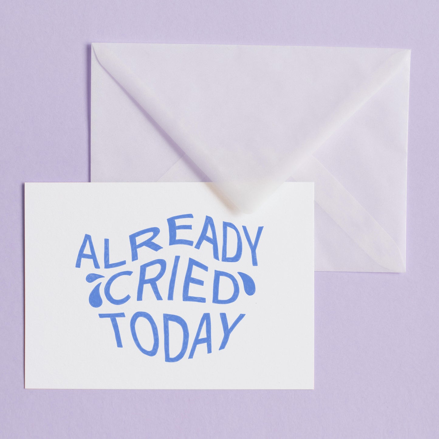 ALREADY CRIED - POSTCARD