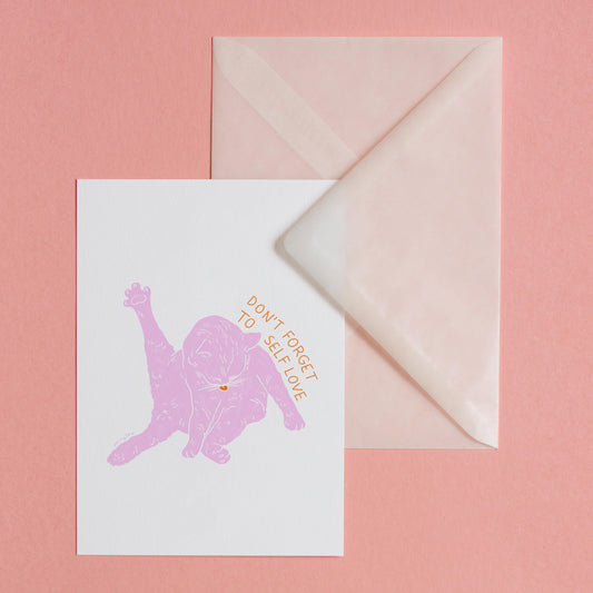 SELF LOVE CAT - POSTCARD