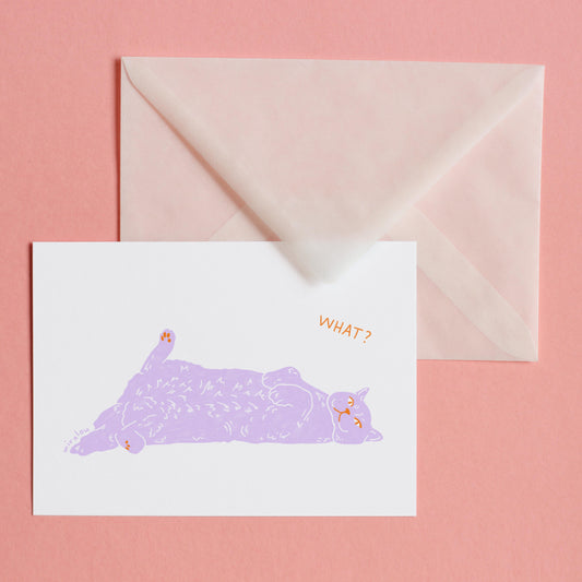 CAT WHAT - POSTCARD