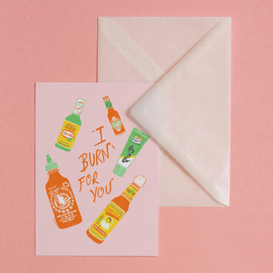 BURN FOR YOU - POSTCARD