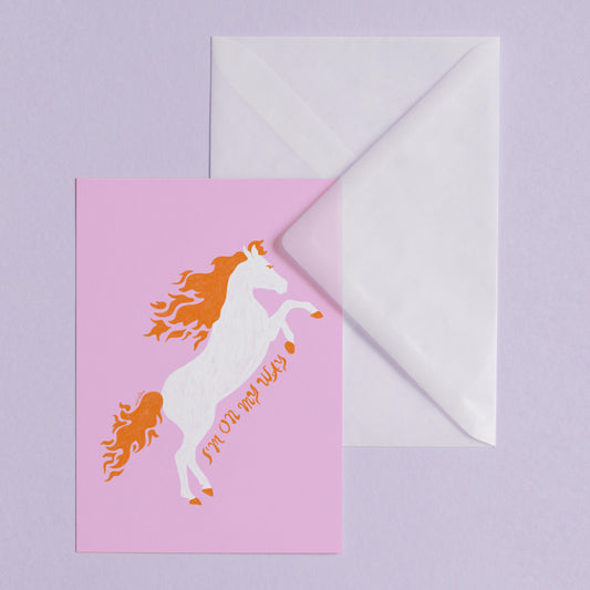 ON MY WAY - POSTKARTE