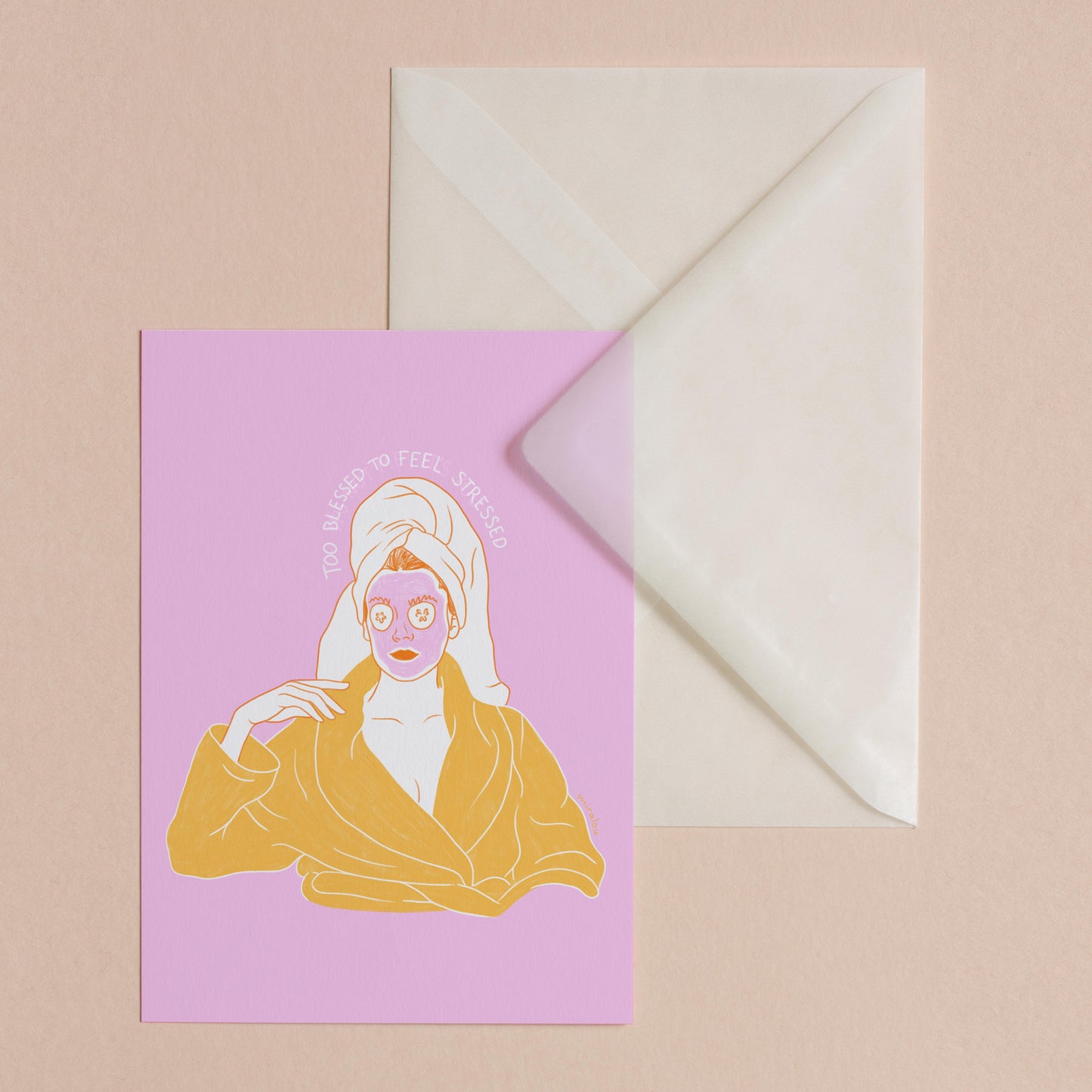 TOO BLESSED - POSTCARD