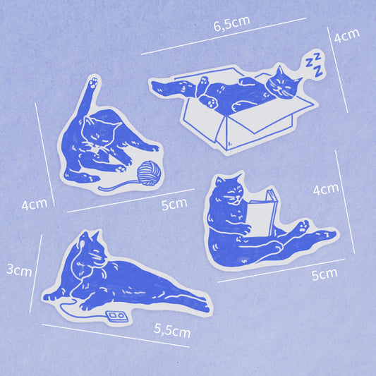 COZY CATS - STICKERS